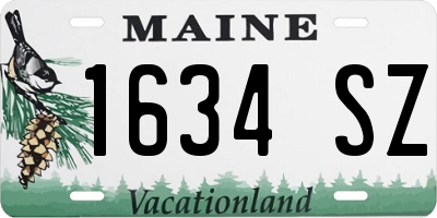 ME license plate 1634SZ