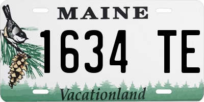 ME license plate 1634TE