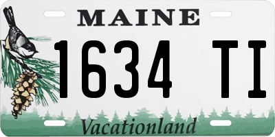 ME license plate 1634TI