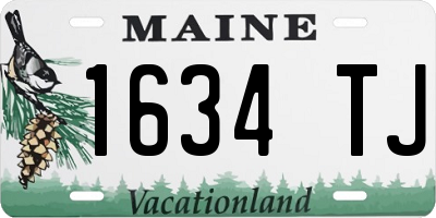 ME license plate 1634TJ