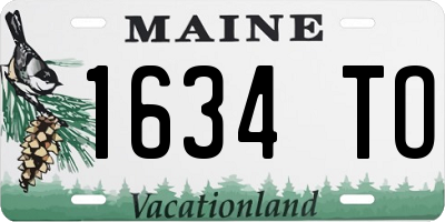 ME license plate 1634TO