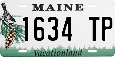 ME license plate 1634TP