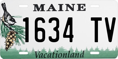 ME license plate 1634TV
