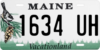 ME license plate 1634UH