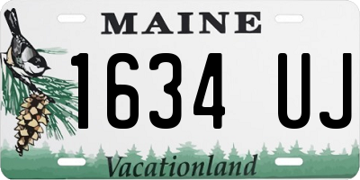 ME license plate 1634UJ