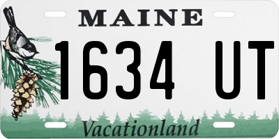 ME license plate 1634UT