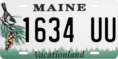 ME license plate 1634UU