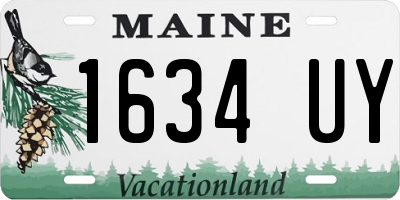 ME license plate 1634UY