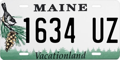 ME license plate 1634UZ