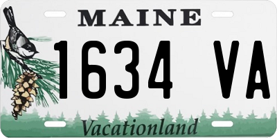 ME license plate 1634VA