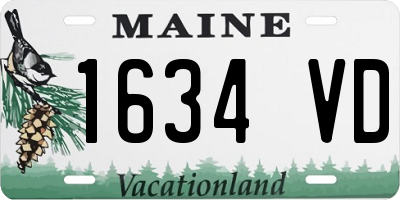 ME license plate 1634VD