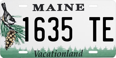 ME license plate 1635TE