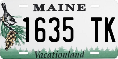 ME license plate 1635TK