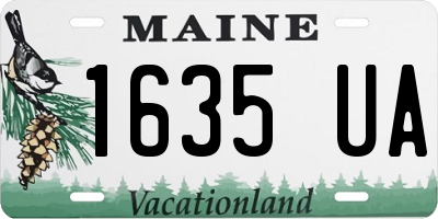 ME license plate 1635UA