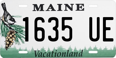 ME license plate 1635UE