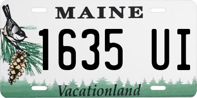 ME license plate 1635UI