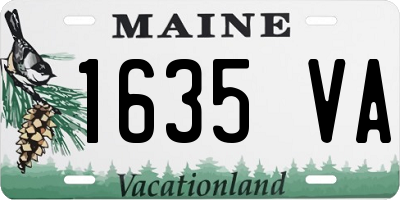 ME license plate 1635VA