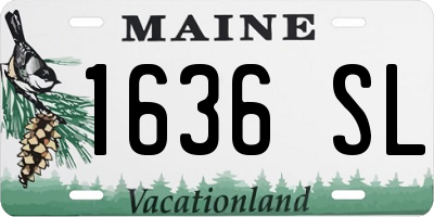 ME license plate 1636SL