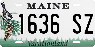 ME license plate 1636SZ