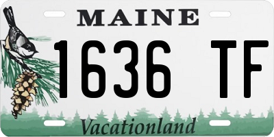 ME license plate 1636TF