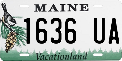 ME license plate 1636UA