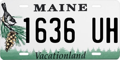 ME license plate 1636UH