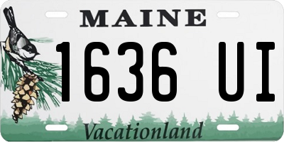 ME license plate 1636UI