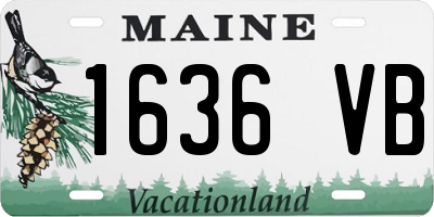 ME license plate 1636VB