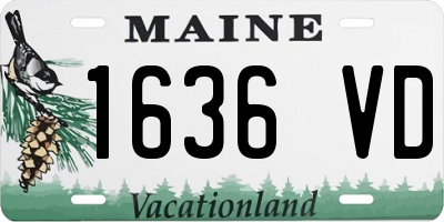 ME license plate 1636VD