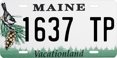 ME license plate 1637TP