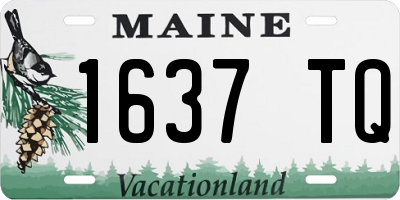 ME license plate 1637TQ