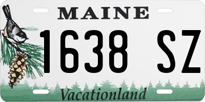 ME license plate 1638SZ