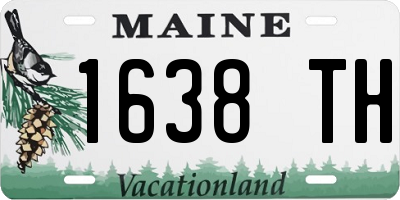 ME license plate 1638TH