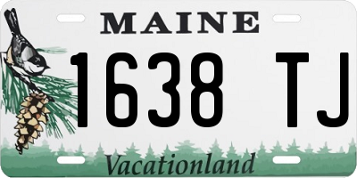 ME license plate 1638TJ
