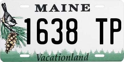 ME license plate 1638TP