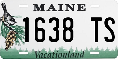 ME license plate 1638TS