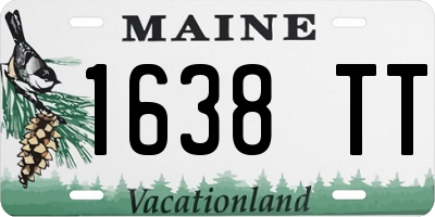 ME license plate 1638TT