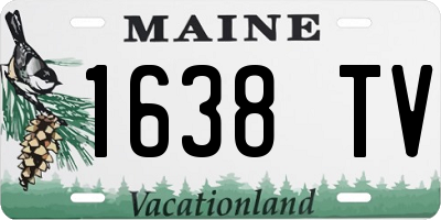 ME license plate 1638TV