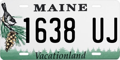 ME license plate 1638UJ