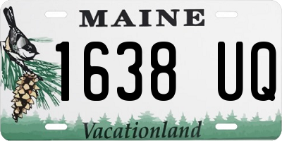 ME license plate 1638UQ