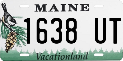 ME license plate 1638UT