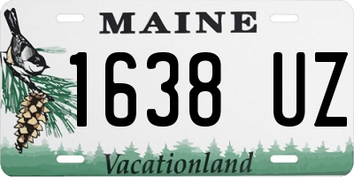 ME license plate 1638UZ