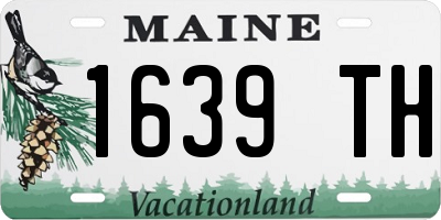 ME license plate 1639TH