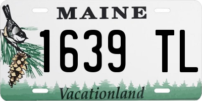 ME license plate 1639TL