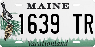 ME license plate 1639TR