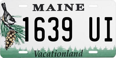 ME license plate 1639UI