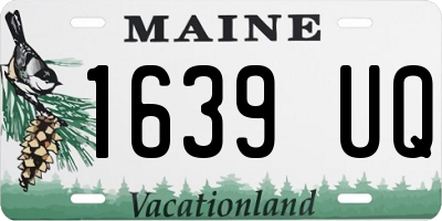 ME license plate 1639UQ