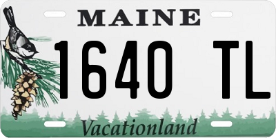 ME license plate 1640TL