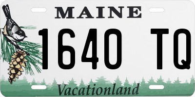 ME license plate 1640TQ