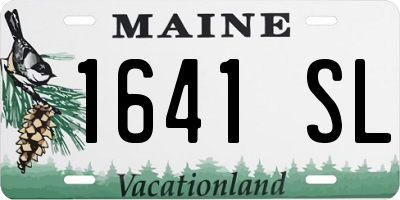 ME license plate 1641SL